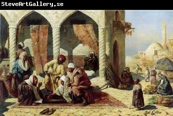 unknow artist Arab or Arabic people and life. Orientalism oil paintings 135